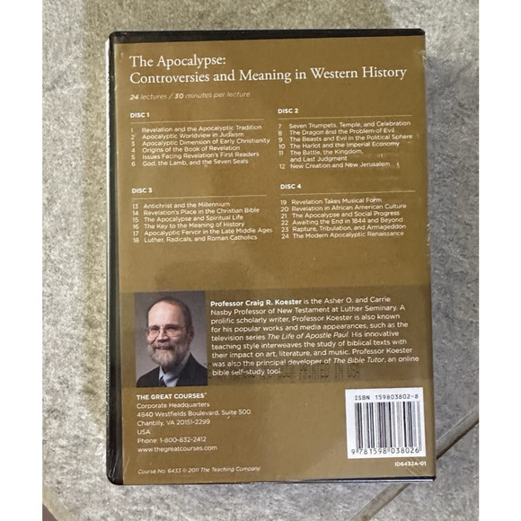 NEW Great Courses; Apocalypse Controversies and Meaning in Western History DVD - Picture 3 of 4